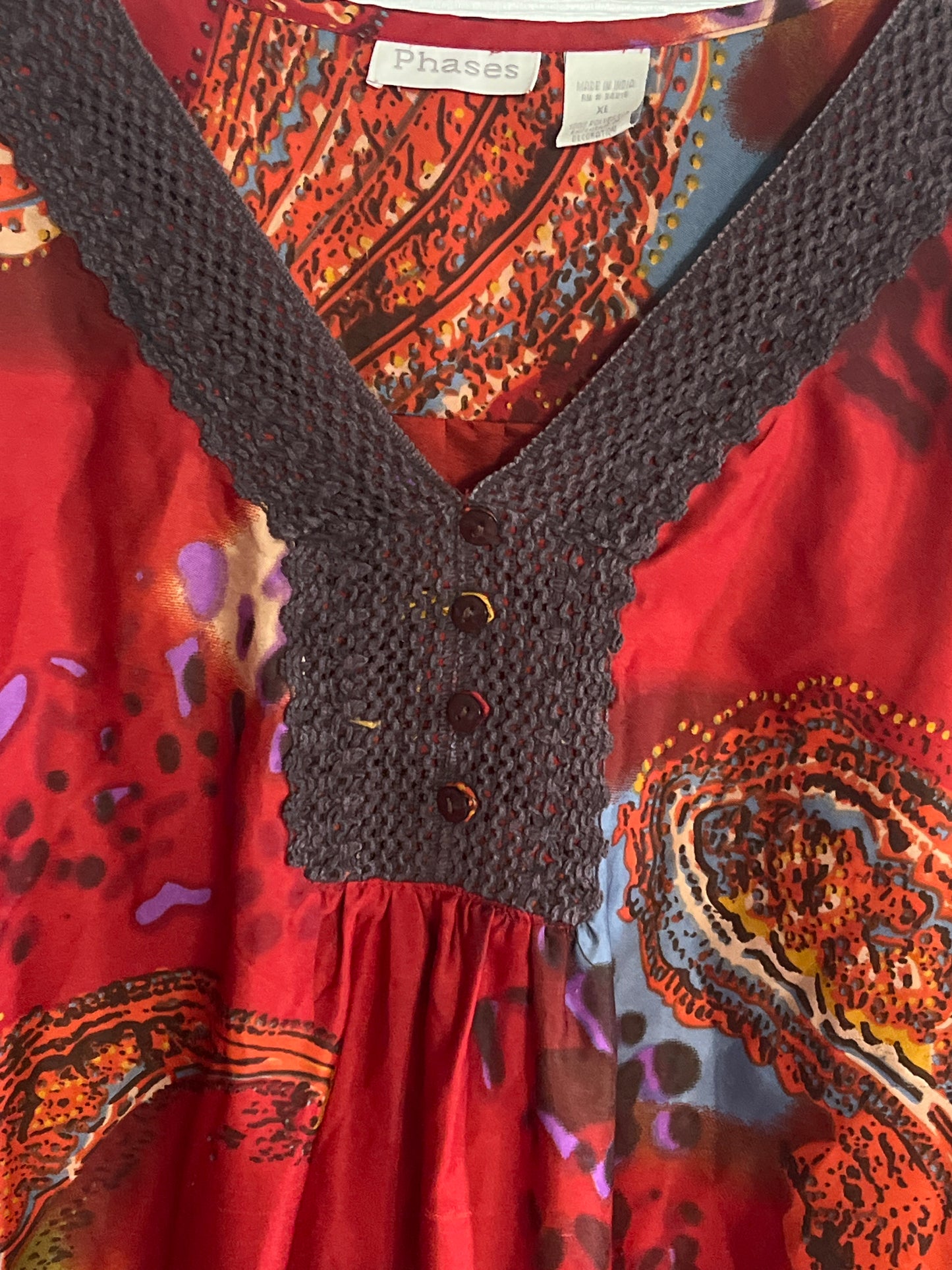 Phases Multicolored Dress XL