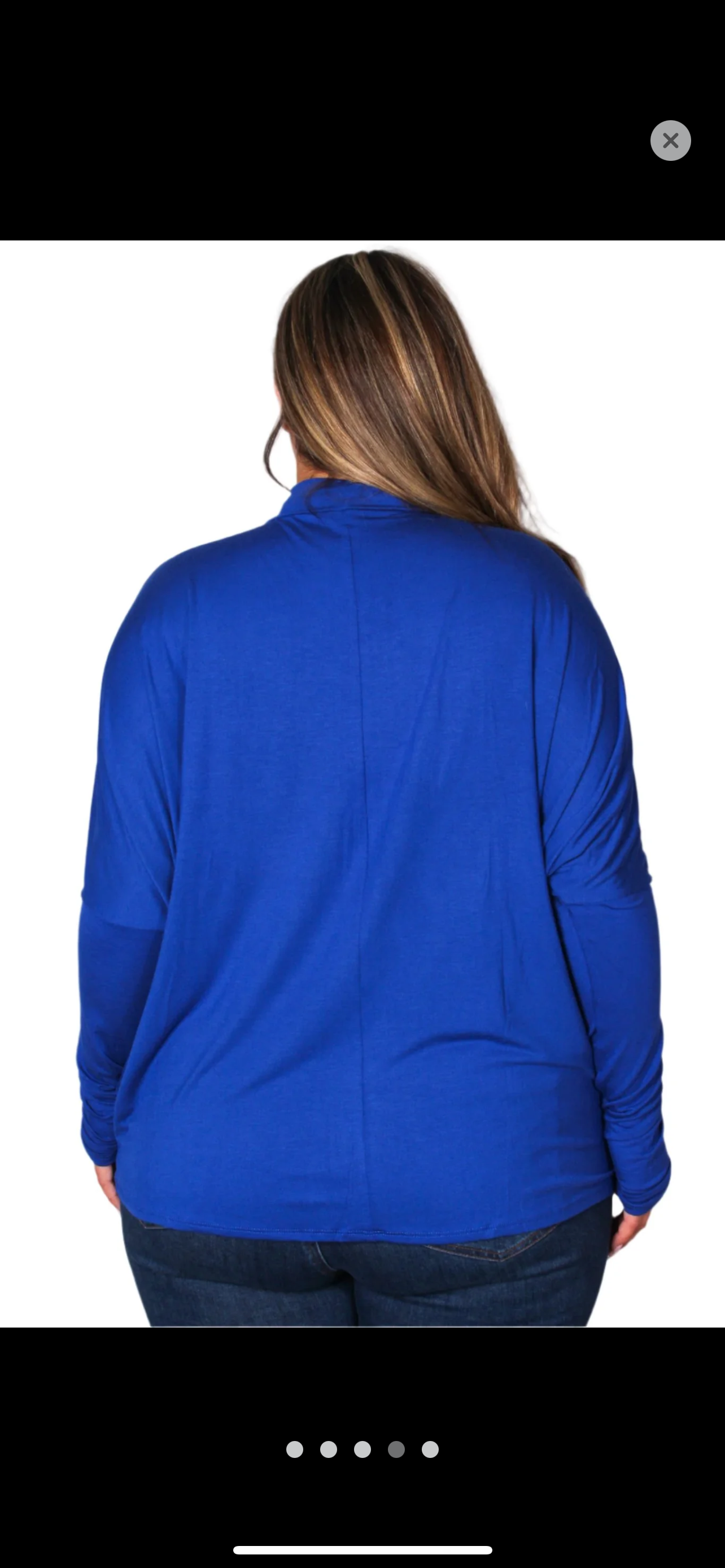 Poliana Plus Blue Top Size 2x