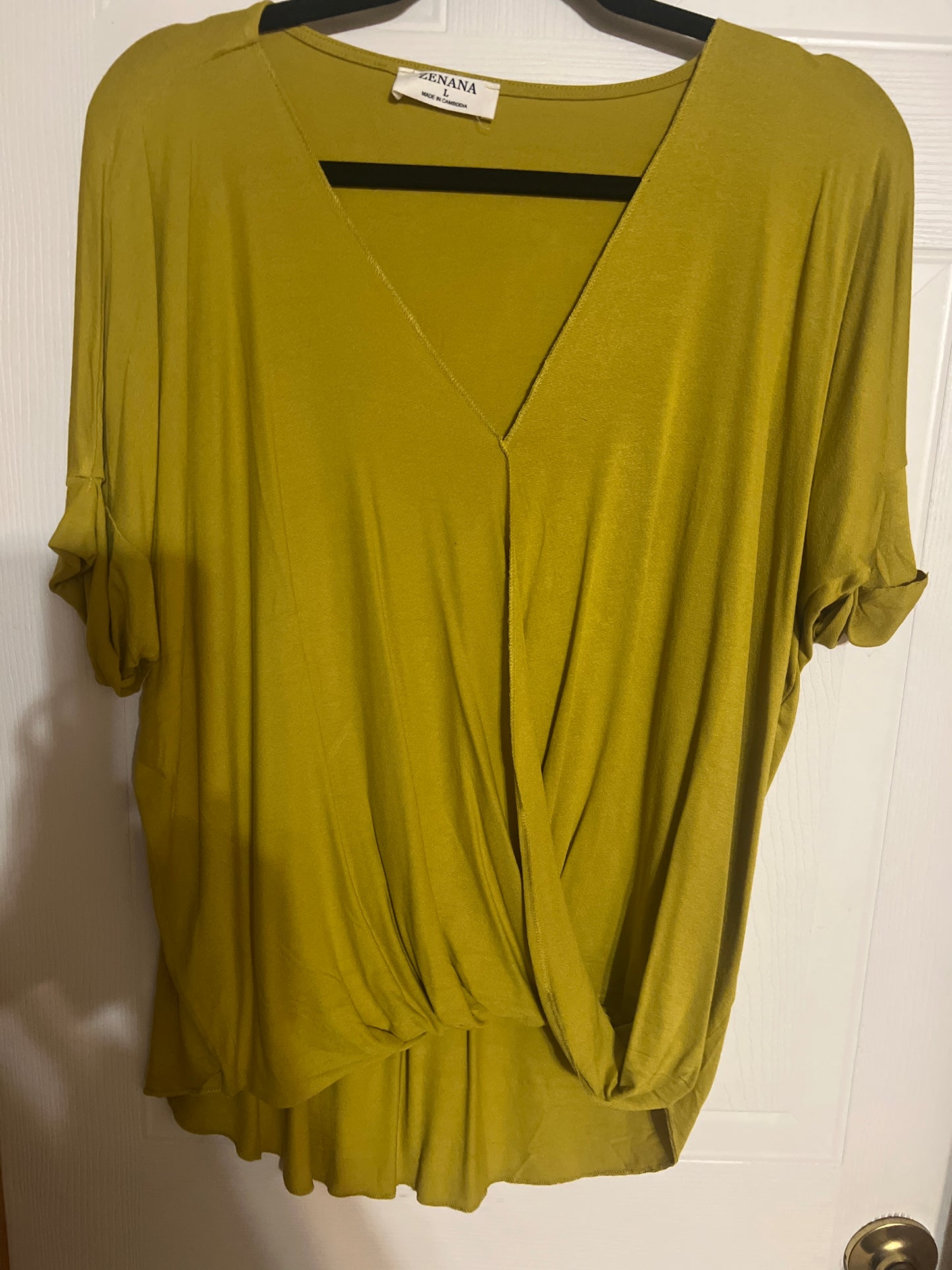 Zenana Green Top Large