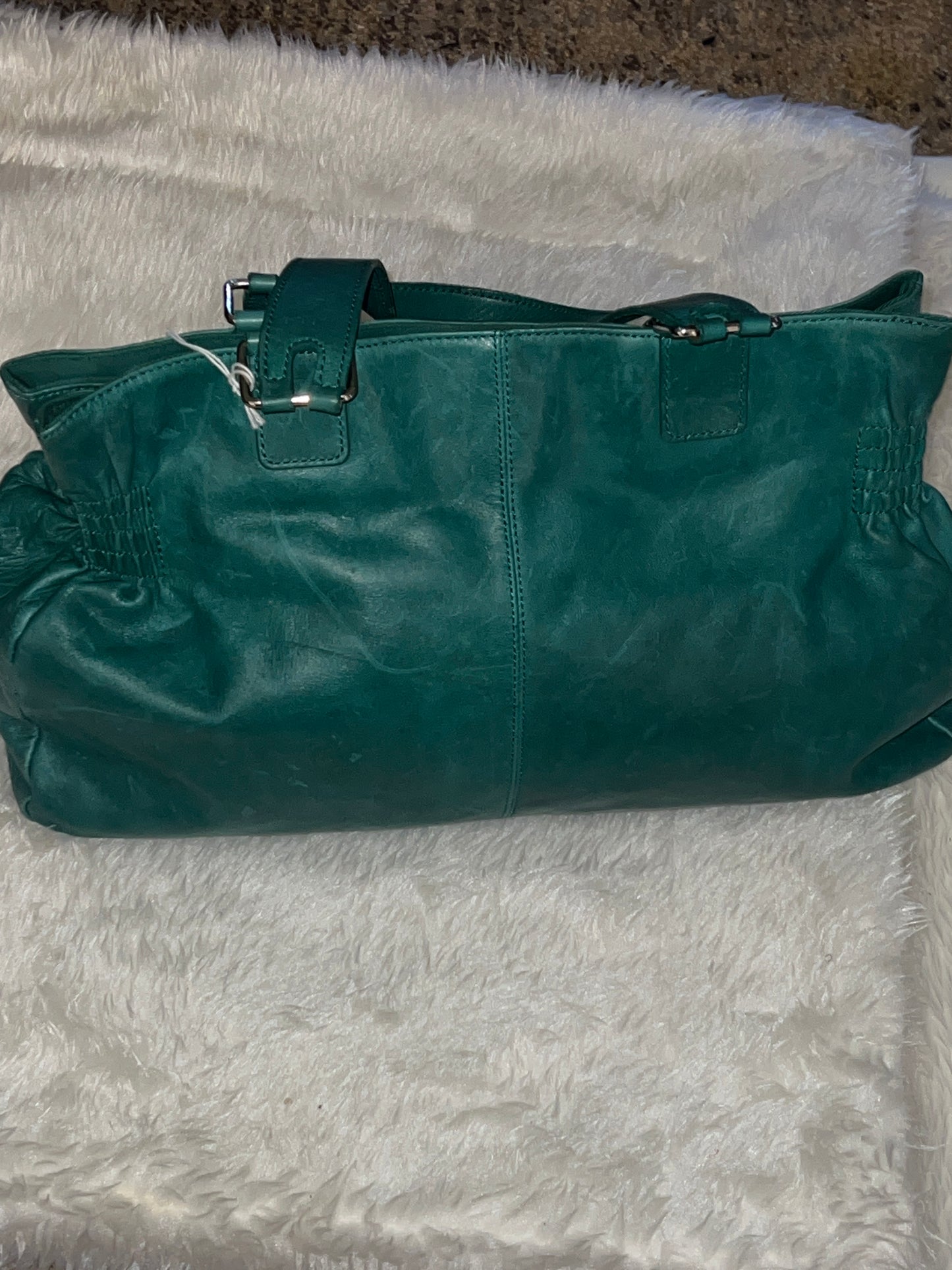 Banana Republic Green Leather Tote