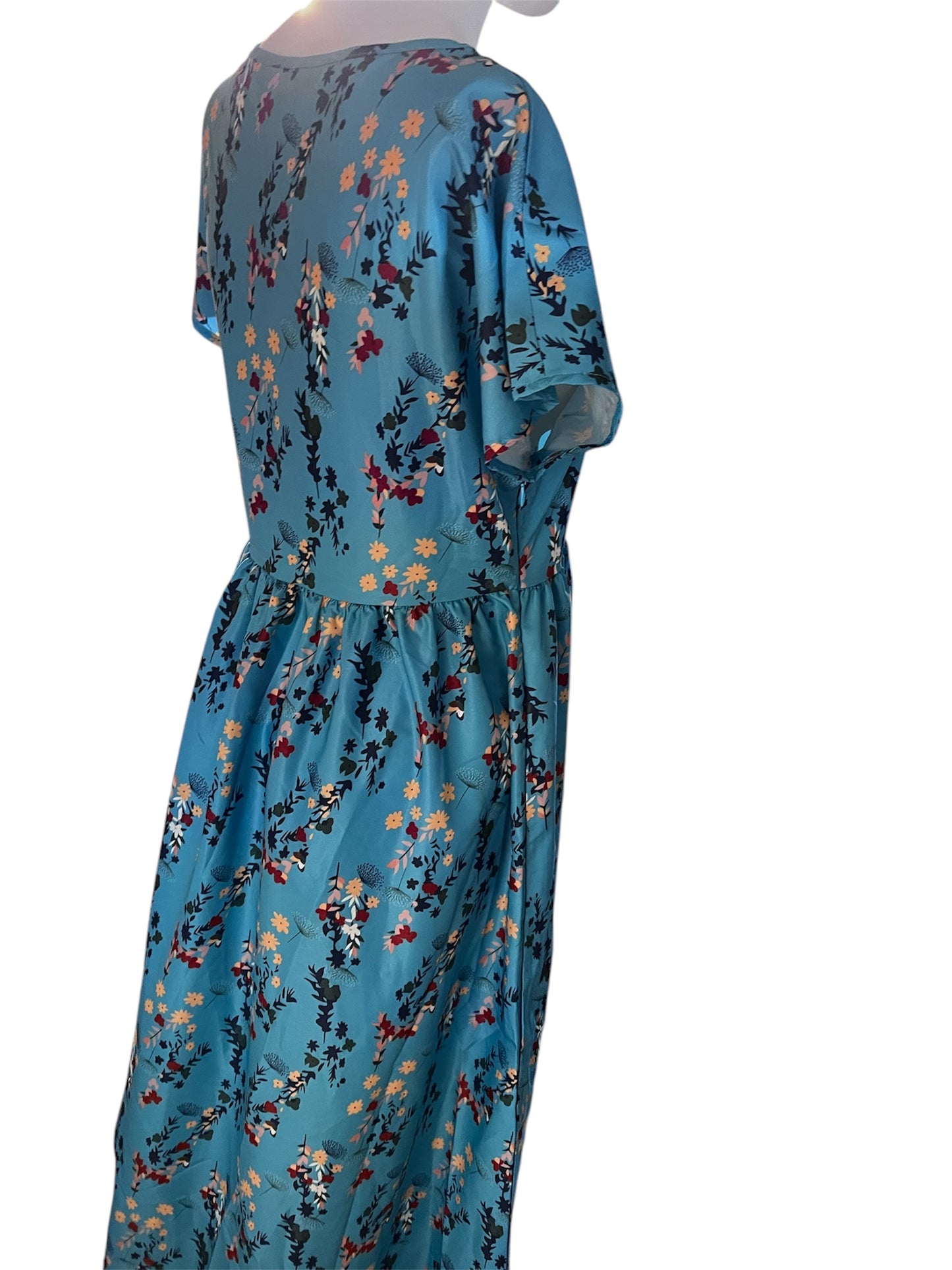 Blue Floral Dress Size Medium