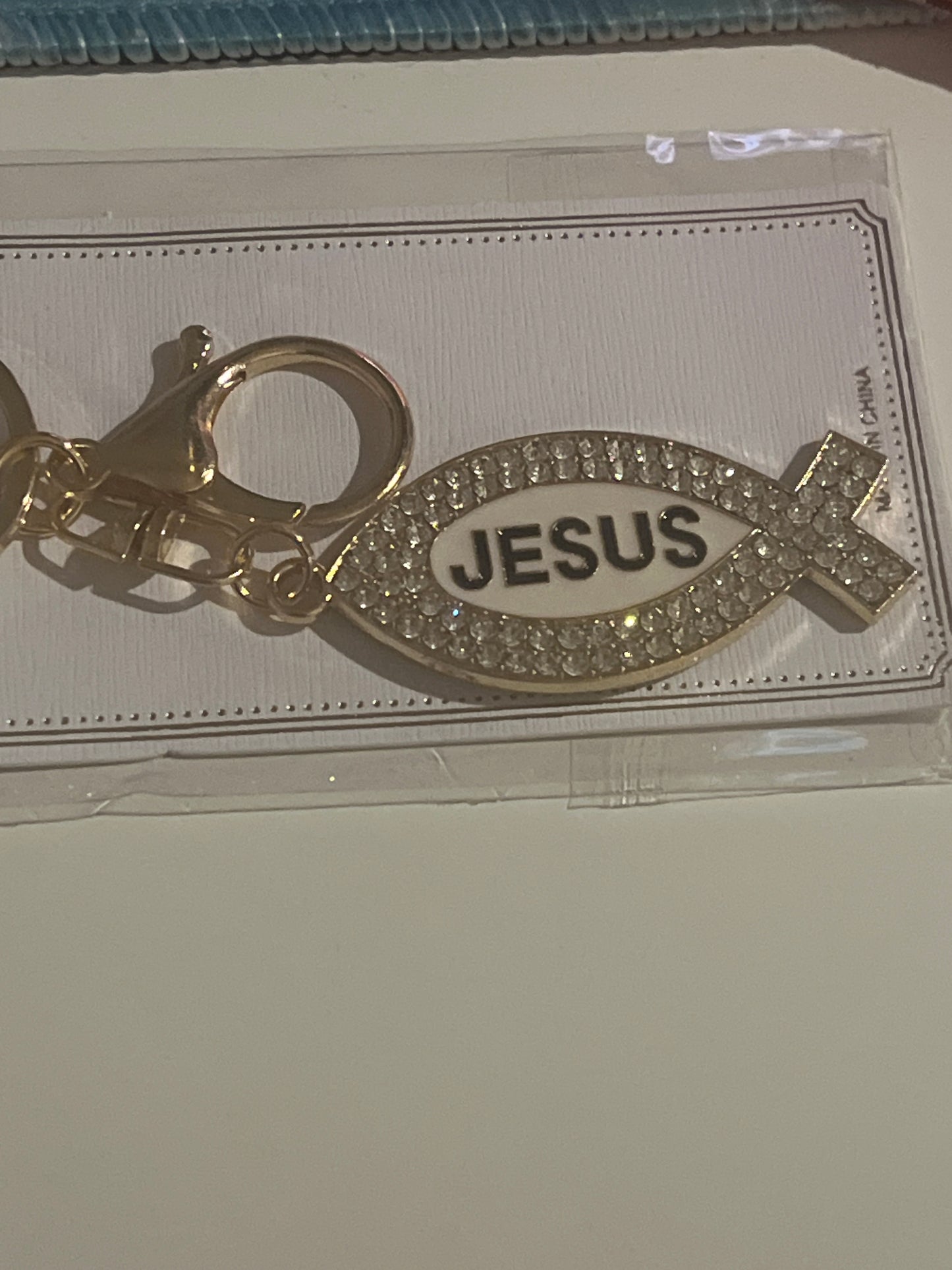 Jesus Gold Keychains/Pursecharm