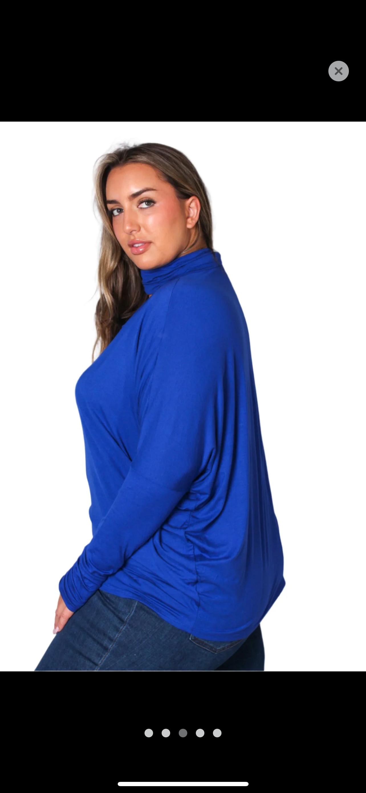 Poliana Plus Blue Top Size 2x