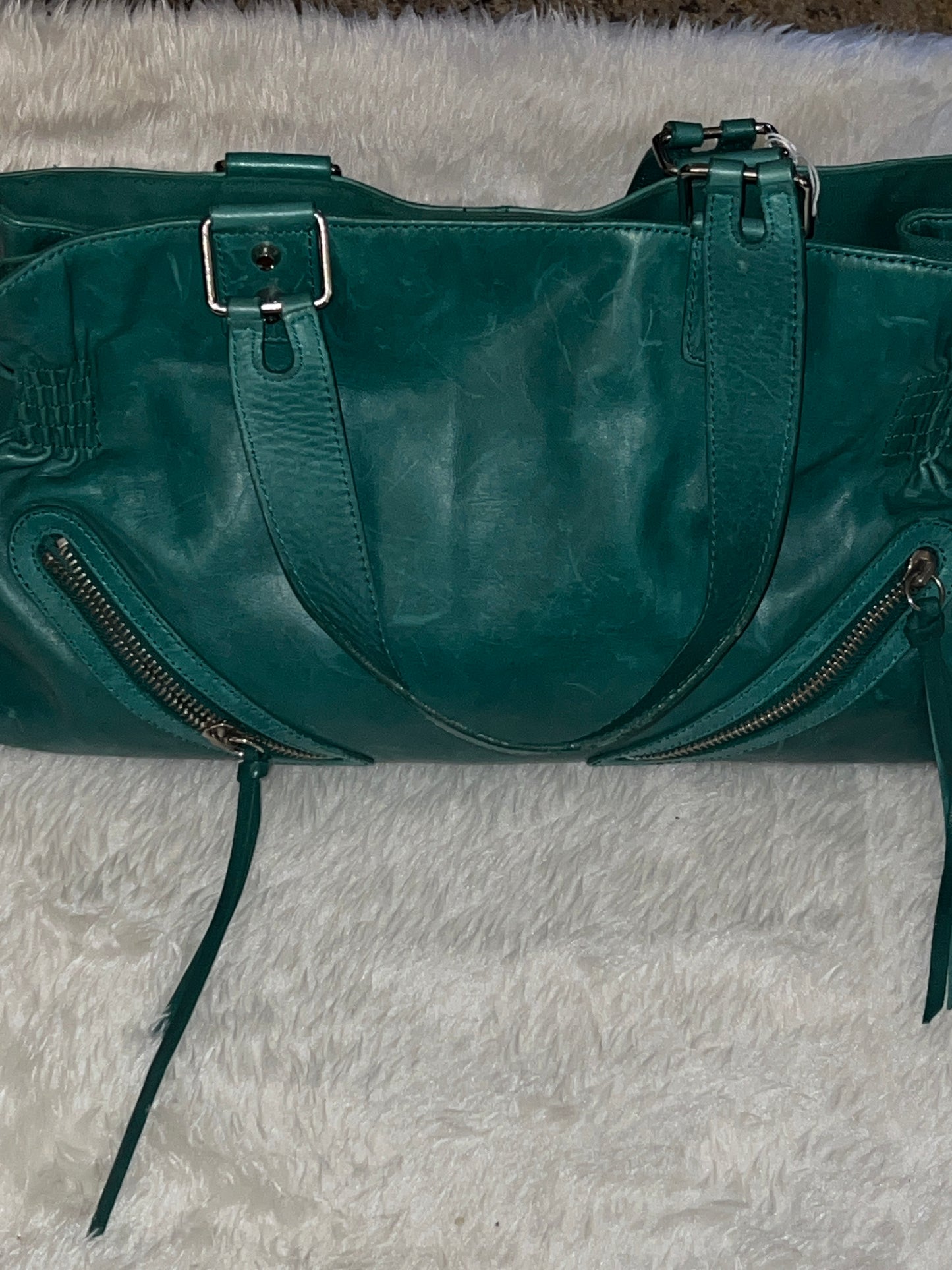 Banana Republic Green Leather Tote
