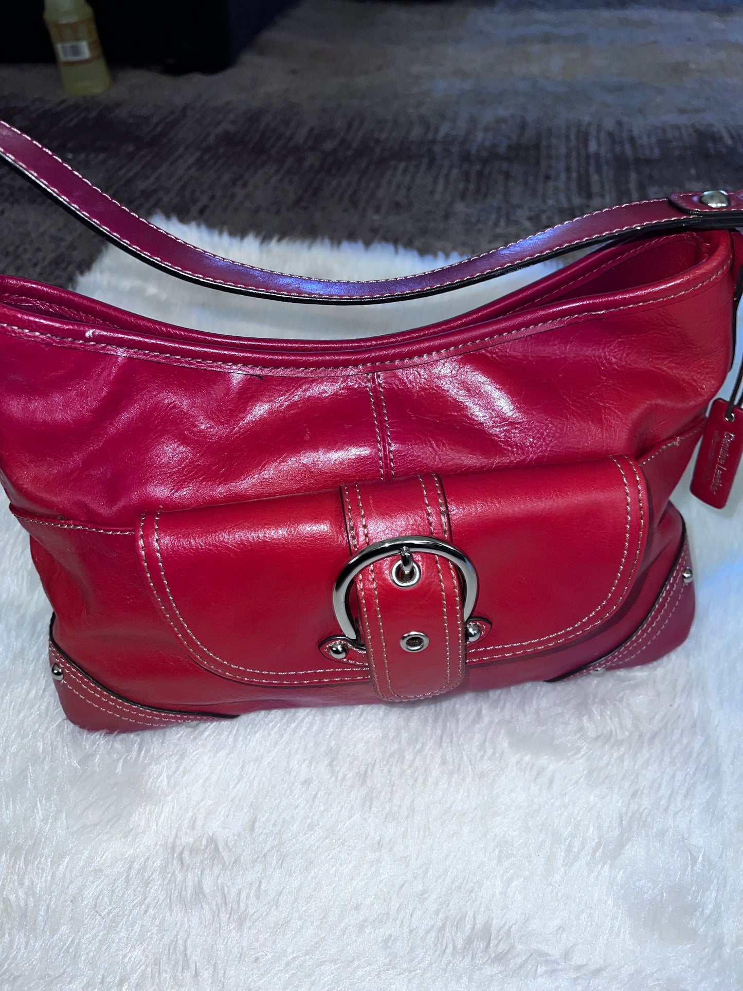 Red Leather Tote