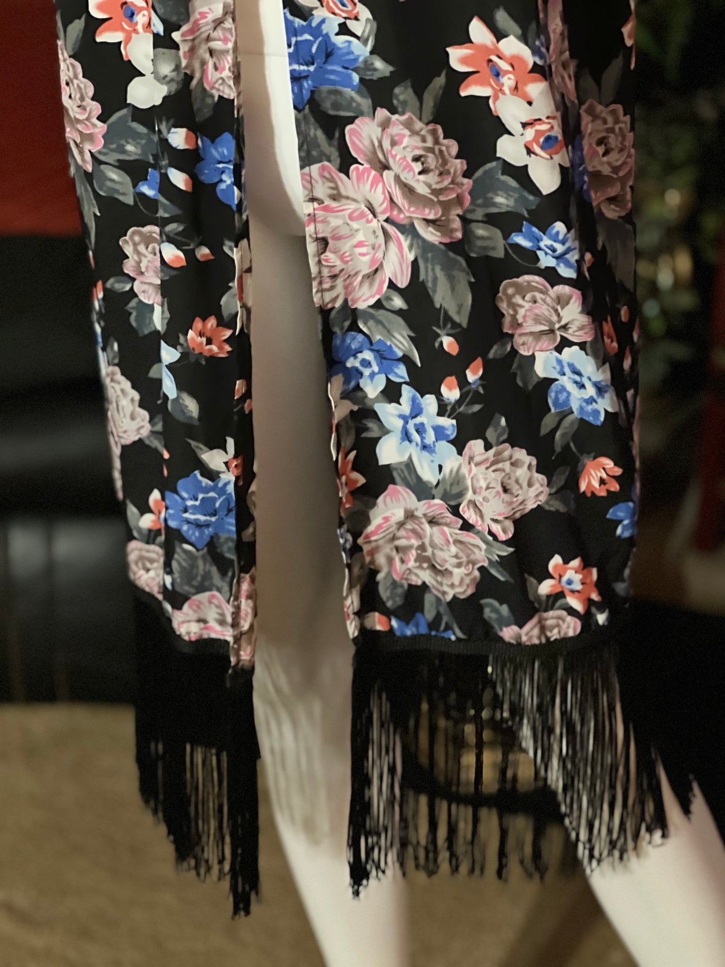 Carmen Floral Tassel Duster Size Xsmall/Small