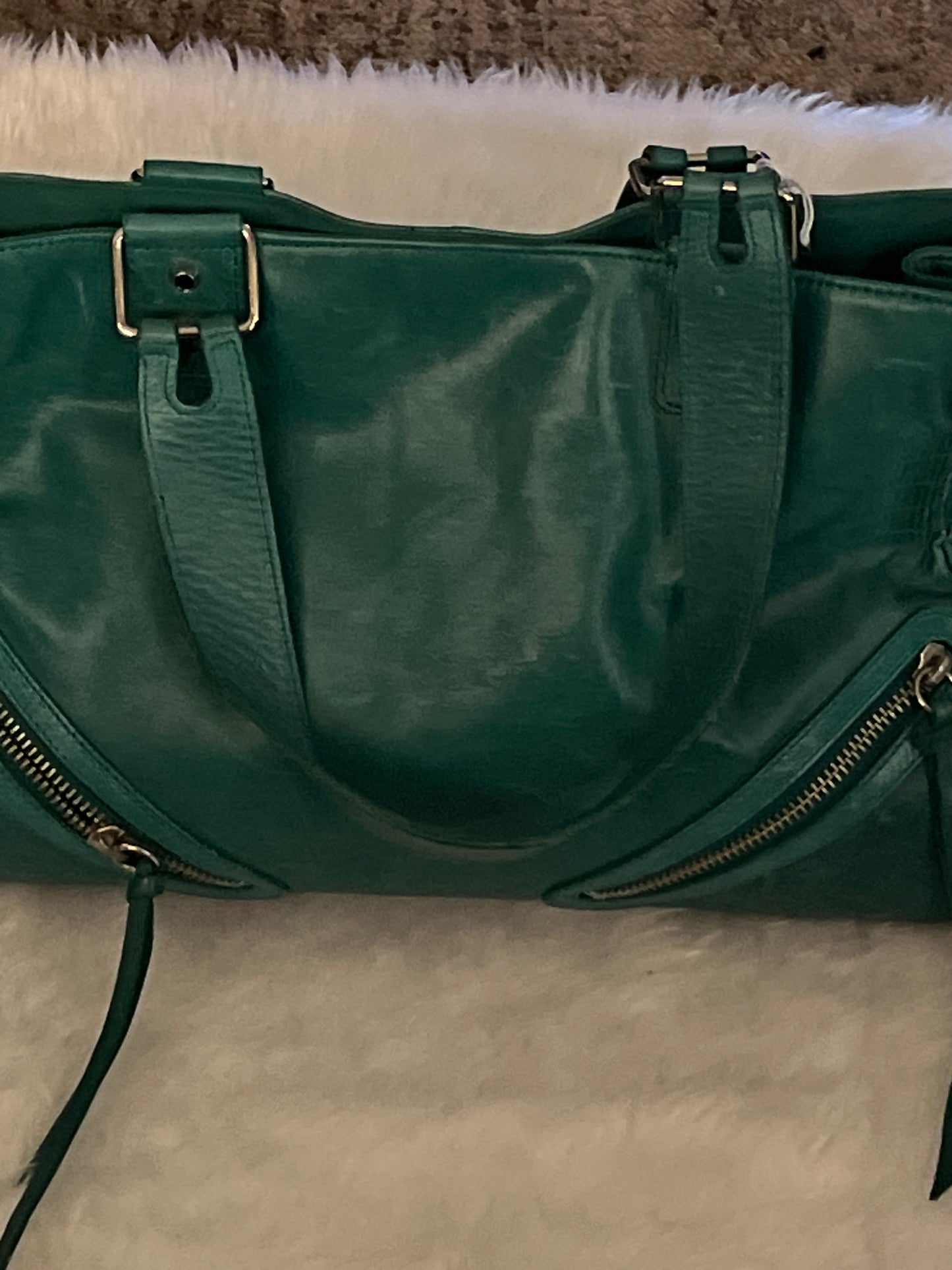 Banana Republic Green Leather Tote