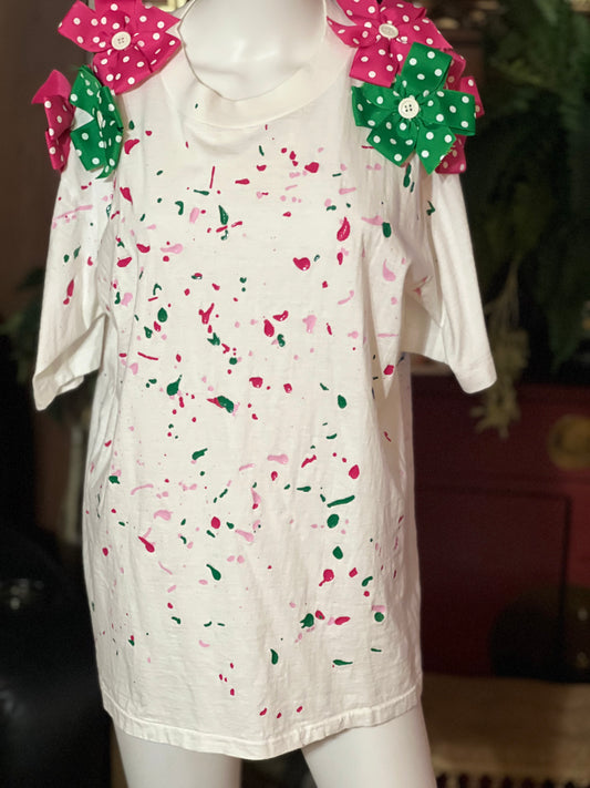 Splish Splash Ribbon Tshirt Size XL