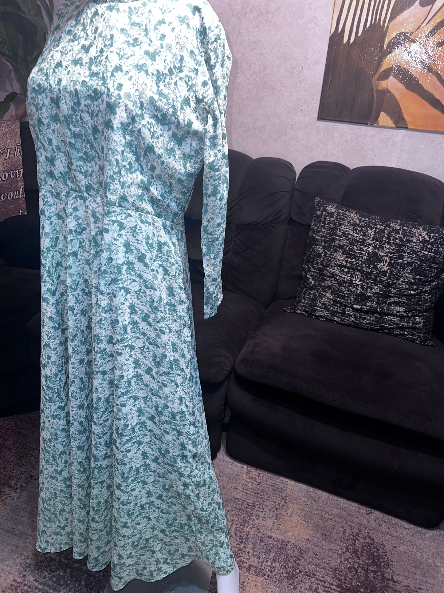 Vivaraa Green & White Dress Size XL