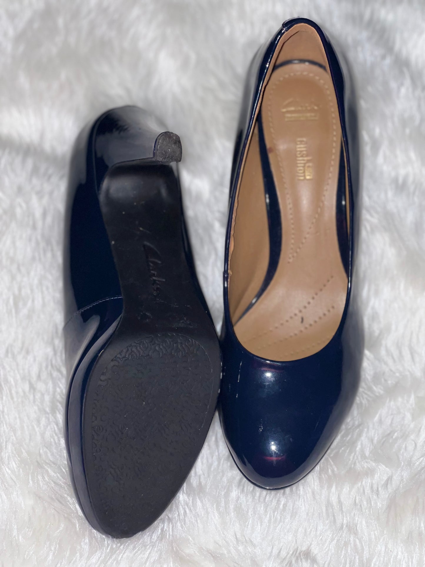 Clark’s Blue Platform Heels Size 10 Medium