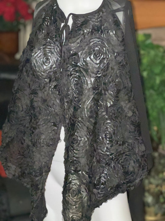 RUY1 Black Shrug Size: One Size