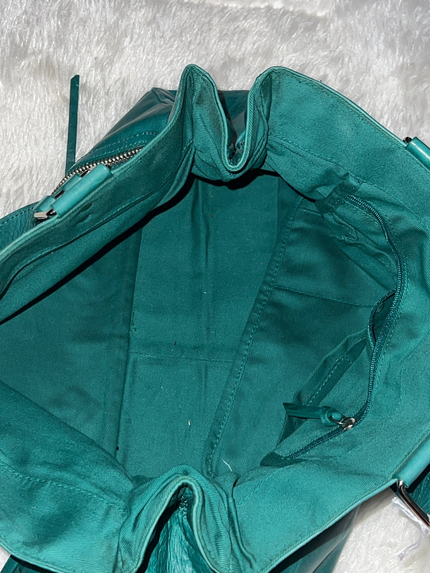 Banana Republic Green Leather Tote
