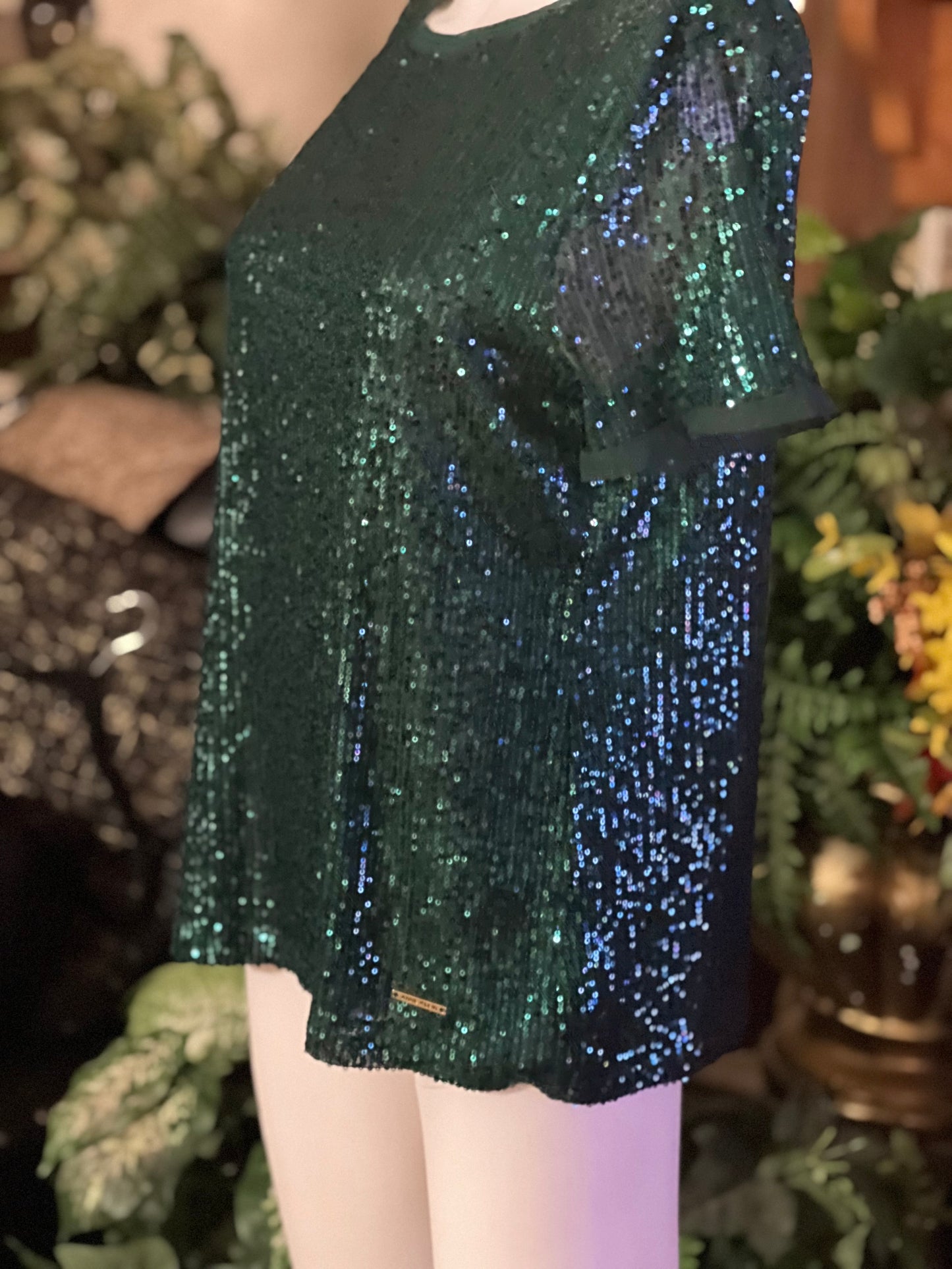 Anne Klein Sequin Top Size Medium