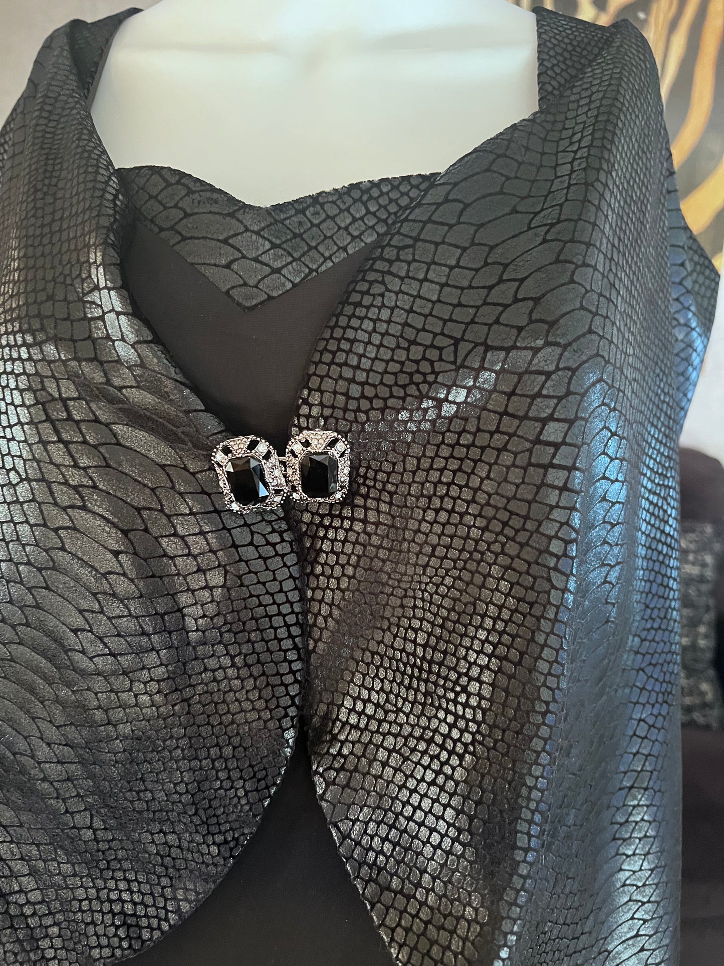 EY Boutique Dress & Cape Size 24W