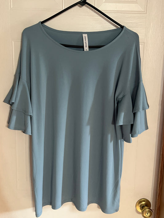 Zenana Ruffled Sleeve Medium