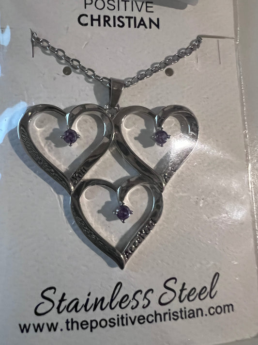 Triple Heart Necklace