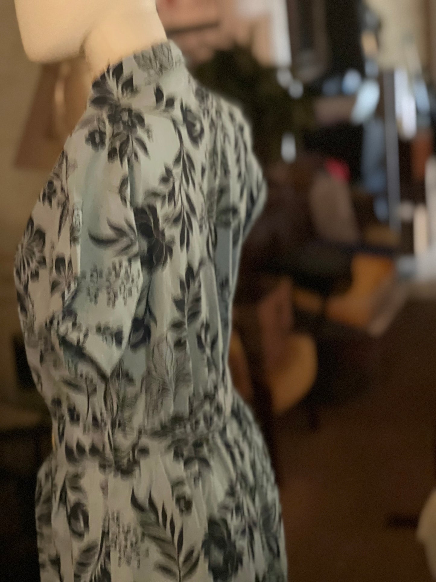 Violet Skies Blue Floral Dress Size Medium