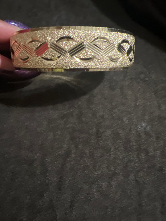 Gold Filled Love Bangle Size 7
