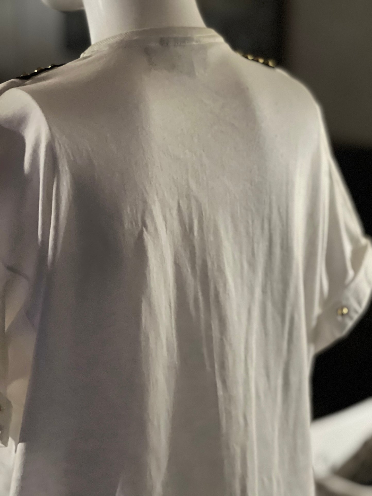 Vintage Gepetto Embellished Zebra Top Size Large