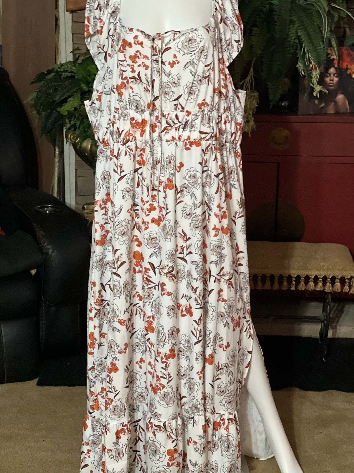 Floral Maxi Dress Size 5xl