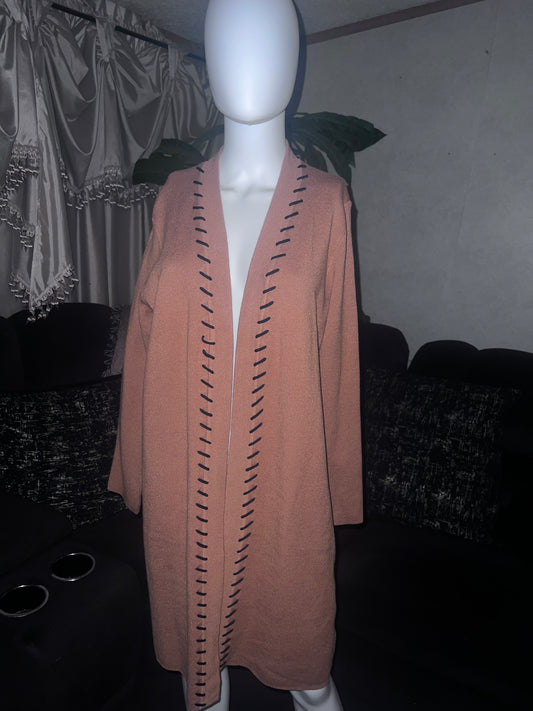 Tahari Long Cardigan Sweater Medium